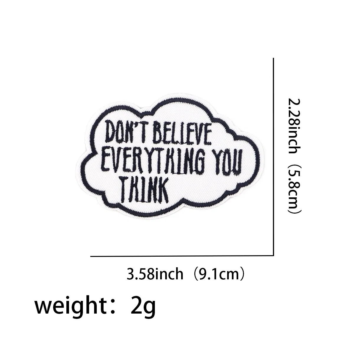 Color: Copper - Letters Embroidery Patch Funny Quotes Iron On Patches For Clothing Thermoadhesive Patches On Clothes DIY Sew Badges