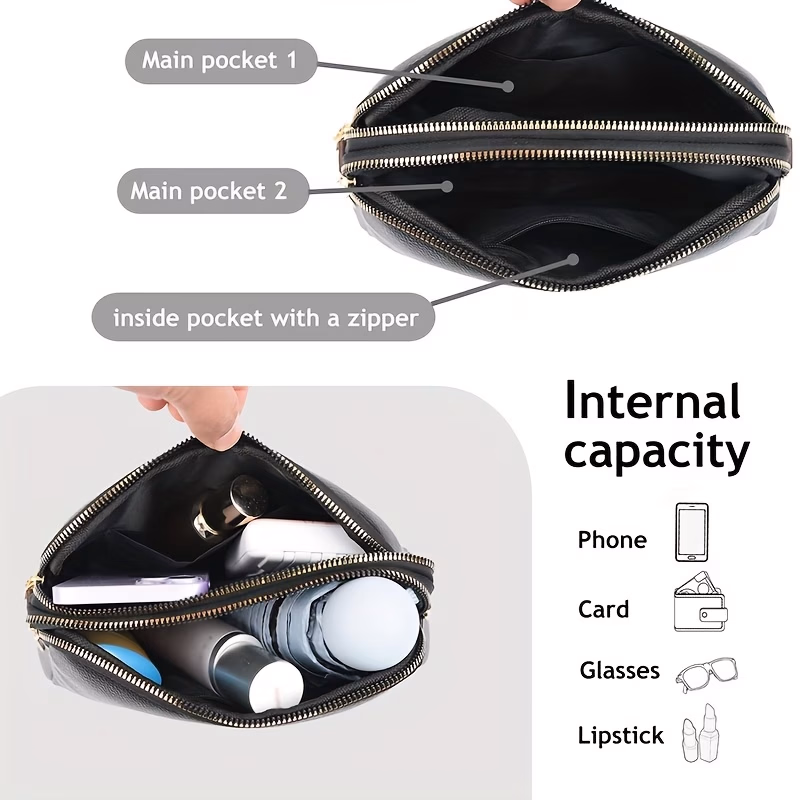 Perfect Lily Women's Fashion Single Shoulder Bag – Double-Layer Body Bag for Daily Commute