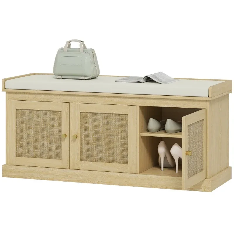 Shoe Cabinet Bench with Doors