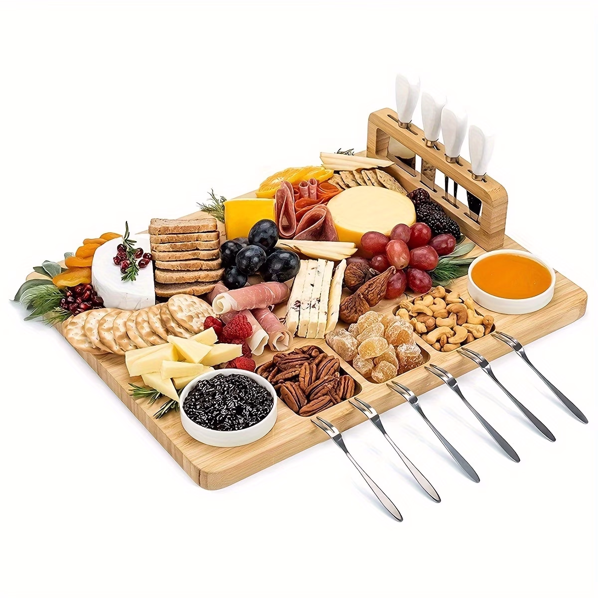 1 Set Cheese Board Set – Ideal for Serving and Presenting Cheese, Crackers, Fruits, and More