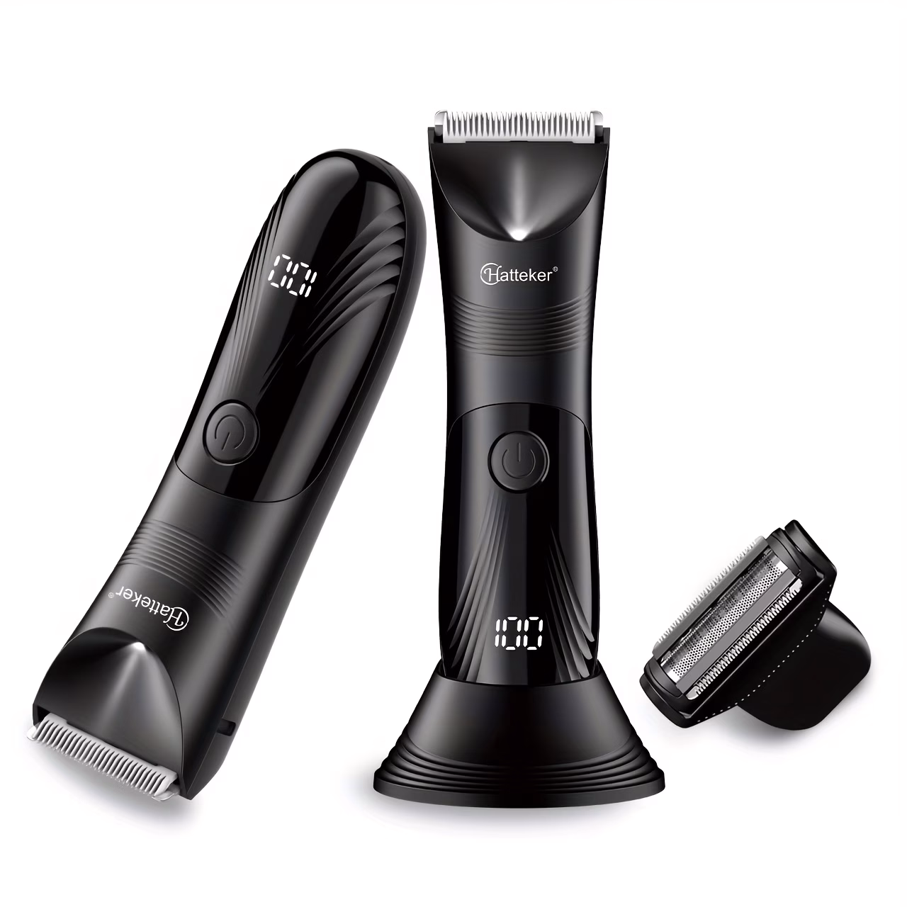 HATTEKER Electric Shaver 2-In-1 Precision Trimmer with Upgraded R-Shaped Ceramic Blades – Ideal Gift for Men