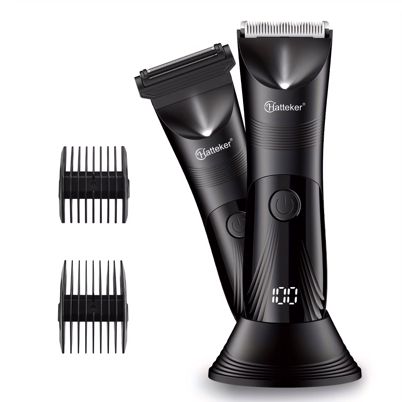 HATTEKER Electric Shaver 2-In-1 Precision Trimmer with Upgraded R-Shaped Ceramic Blades – Ideal Gift for Men
