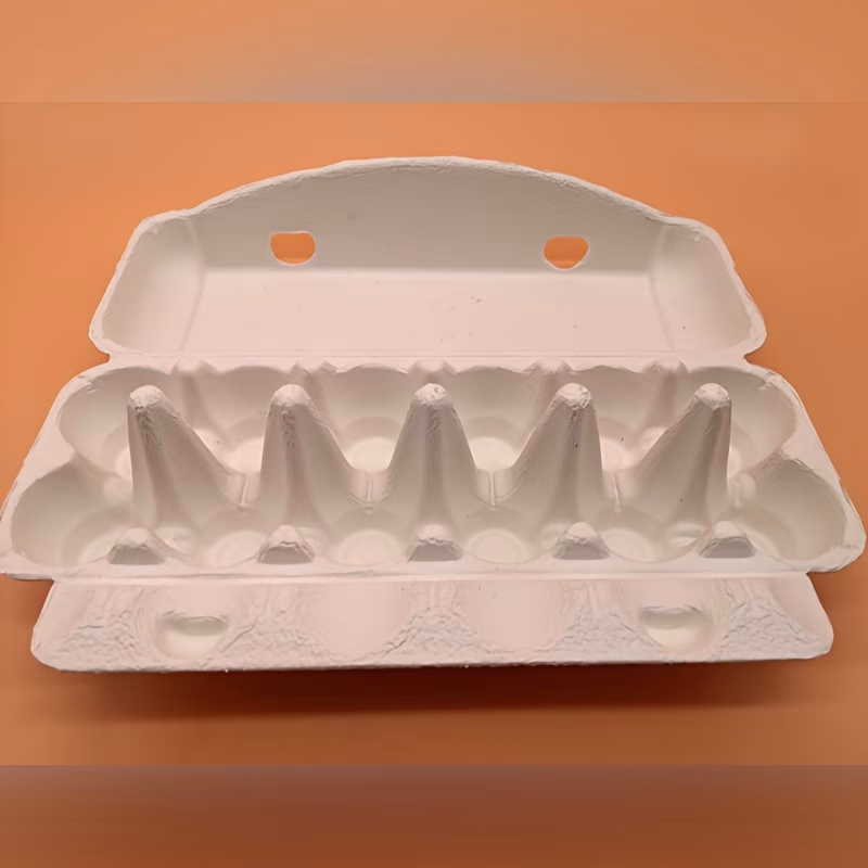50pcs/100pcs Egg Cartons – Dozen/12 Eggs, Ideal for Home or Farm Use, Duck Egg Holder, Natural Pulp Carton, Durable Egg Box, Egg Holder Tray