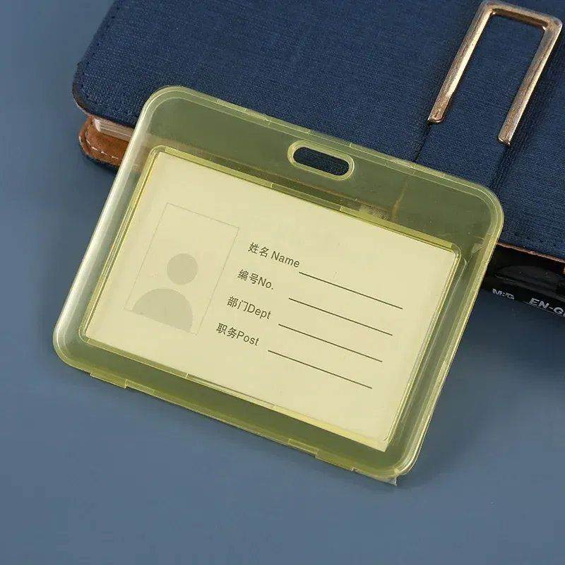 Color: Blue - Women Men Card Cover Case Plastic Transparent Business Credit Cards Bank ID Card Sleeve Protect Holder Case for Student