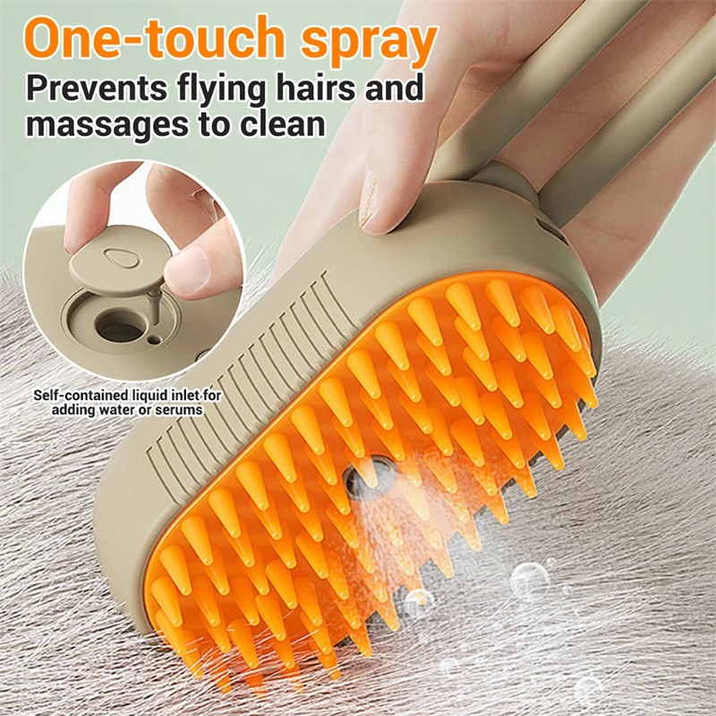 Steam Brush for Cats & Dogs