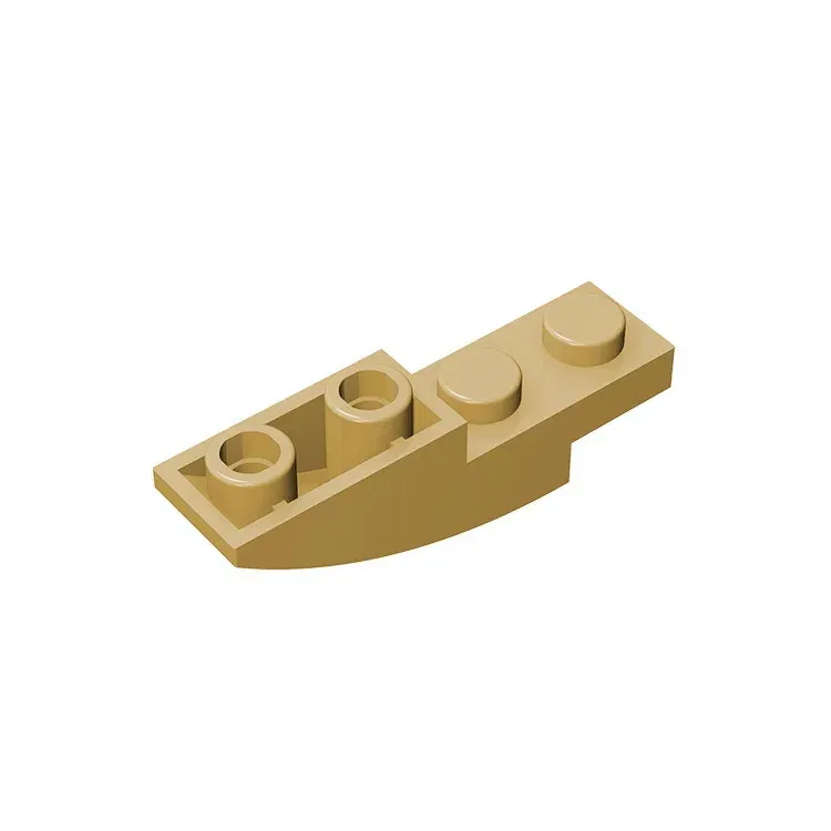 Color: light yellow - Gobricks GDS-731 BRICK 1X4X1 INV. BOW compatible with lego 13547 children's DIY Educational Building Blocks Technical