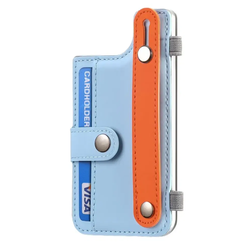 Color: SKY BLUE, Ships From: CHINA - Card Holder For Back Of Phone Universal Card Holder For Phone Case Multifunctional Phone Wallet Attachment With Pen Clip For All