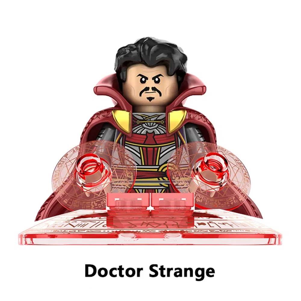 Color: Orange - Clearance Sale Shang Chi Model Building Blocks Hellboy Bricks Dormammu Figure Cyclops Mini Figurines Toys