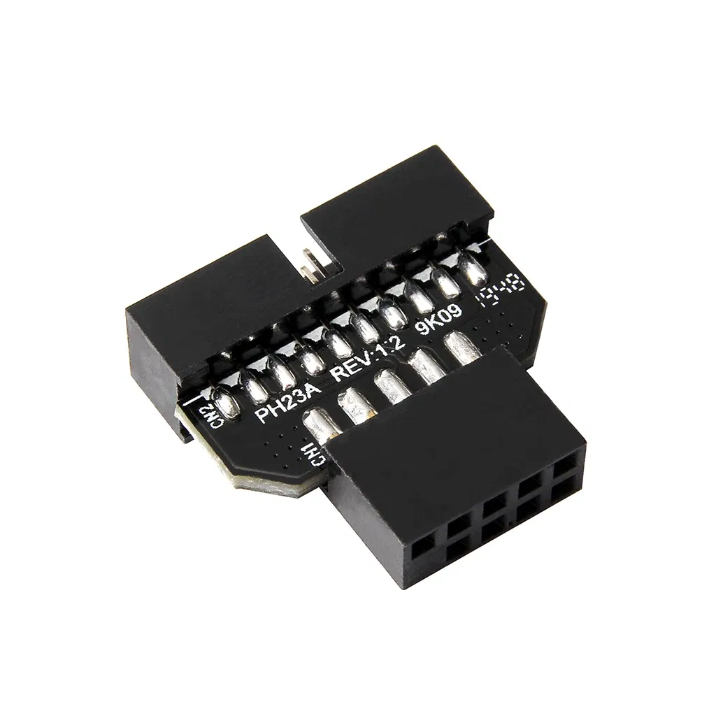 Color: Orange, Cable length: Other - Motherboard USB2.0 9Pin to USB3.0 19pin Front Panel Connector Converter USB 3.0 19/20pin to USB 2.0 9pin Header Female Adapter