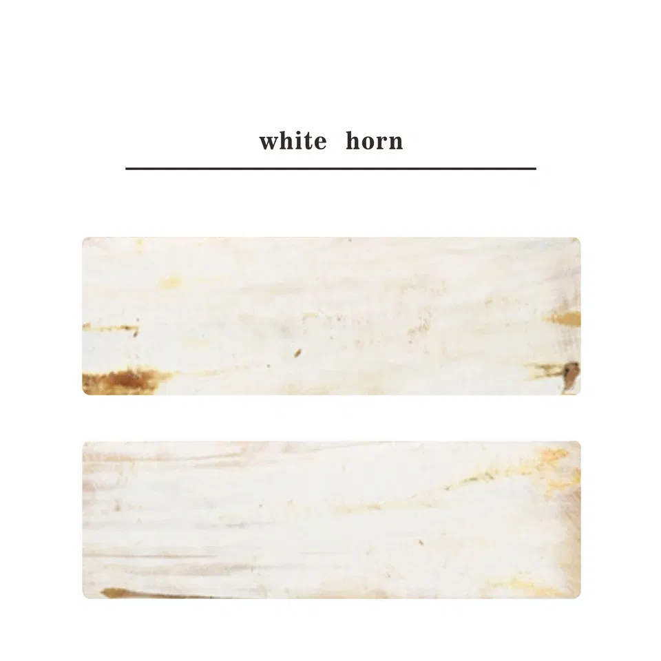 Frame Color: WHITE, Ships From: CHINA - Punk style retro personality round frame rough matte wide temple sunglasses frame buffalo horn material handmade custom