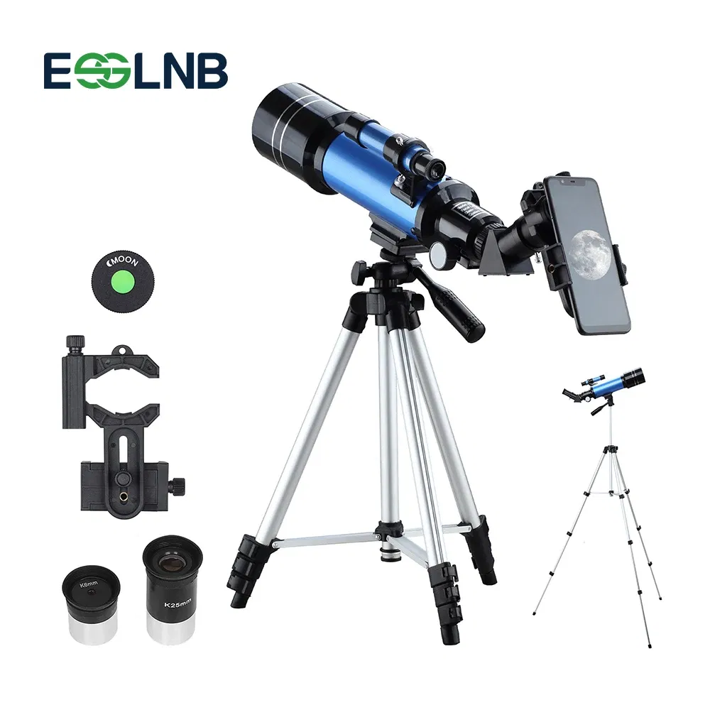 Color: Blue, Ships From: Australia - 70400 Telescope With Adjustable Tripod Phone Adapter Erect-Image Moon Watching Terrestrial Space Monocular For Beginner Kids