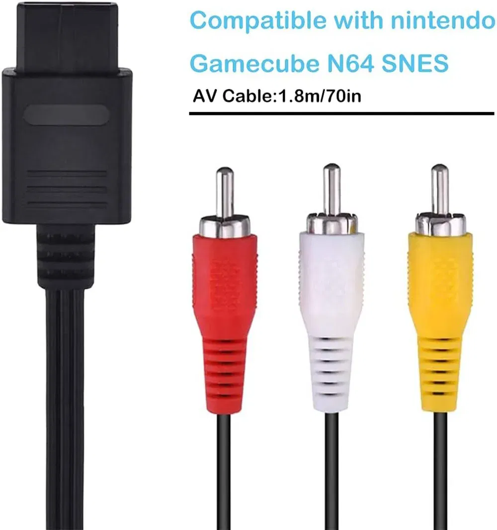 Bundle: Bundle 3 - AC Power Supply for Gamecube, AV Composite Cable Cord Compatible with Gamecube NGC Console