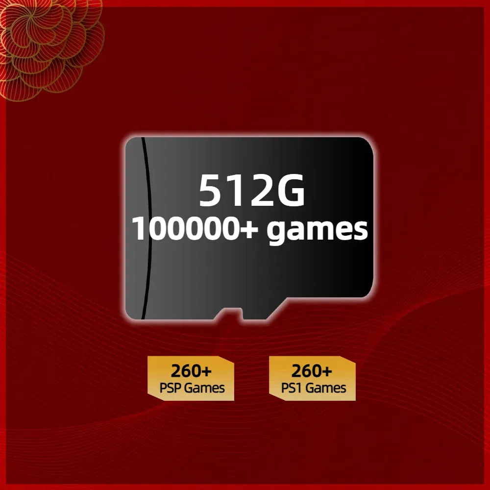 Color: Red, Ships From: CHINA - Game Card For Powkiddy RGB30 Memory TF Plug&Play Pre-install Retro Games PSP PS1 SD portable Handheld High Speed Card 1Tb 512G