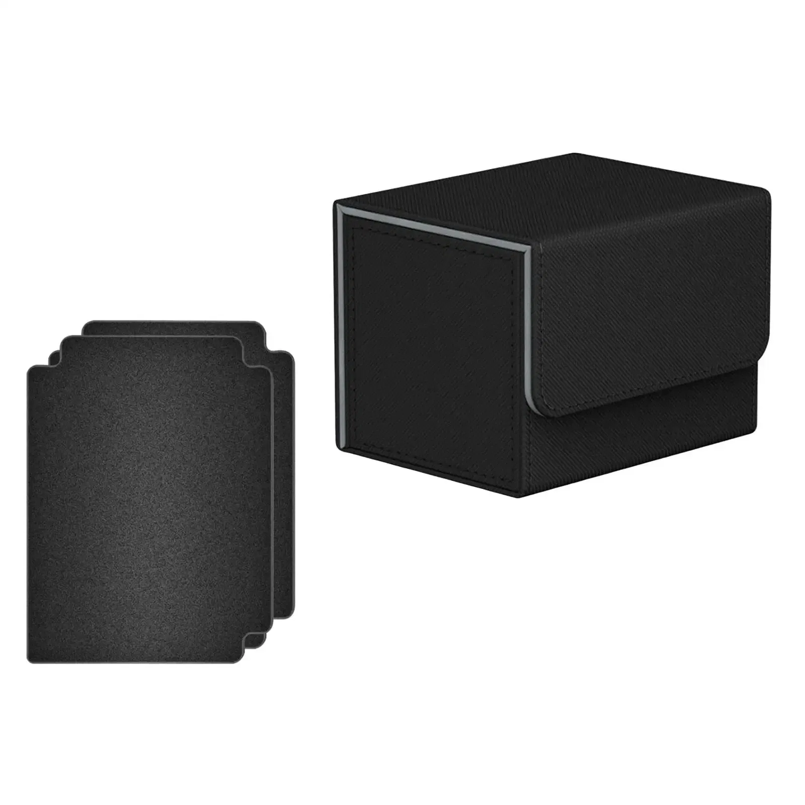 Color: Light Grey - Card Deck Box Collectible Cards Container with Magnetic Closure Card Deck Storage Box for Sports Cards Trading Card Games