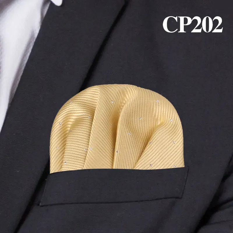 Color: black - Fashion Dots Suits Pocket Square For Men Business Chest Towel Hanky Gentlemen Hankies Classic Suit Napkin Mens Handkerchief