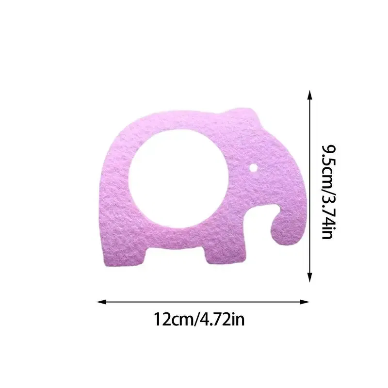 Ships From: CHINA, Color: WHITE - Serviette Ring 4pcs Nonwoven Animal Shape Napkin Ring Holder Spring Party Ornaments For Gatherings Buffets Banquet Picnics