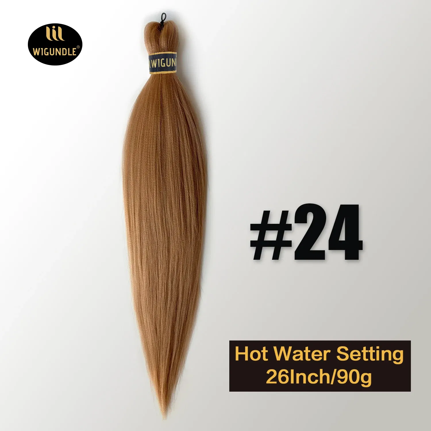 Color: Orange, Stretched Length: 26inches, Bulk Buy: 3Pcs/Lot - Kanekalon 26inch Hot Water Set Pre Stretched Jumbo Braiding Hair Box Twist Braids Synthetic Hair Extensions For Women Soft Yaki