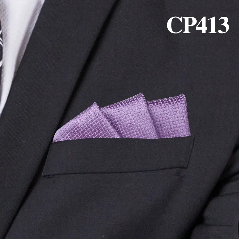 Color: Gold - Fashion Suits Pocket Square For Men Business Chest Towel Hanky Gentlemen Plaid Hankies Classic Suit Napkin Mens Handkerchief