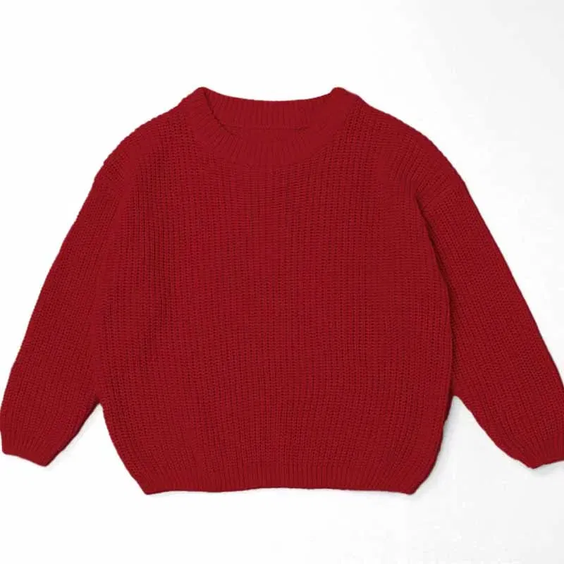 Color: Red, Size: L, Age Range: 0-3M - Personalized sweaters for cherished babies.Celebrate your little one's name with unique, custom-made thick knitted sweaters