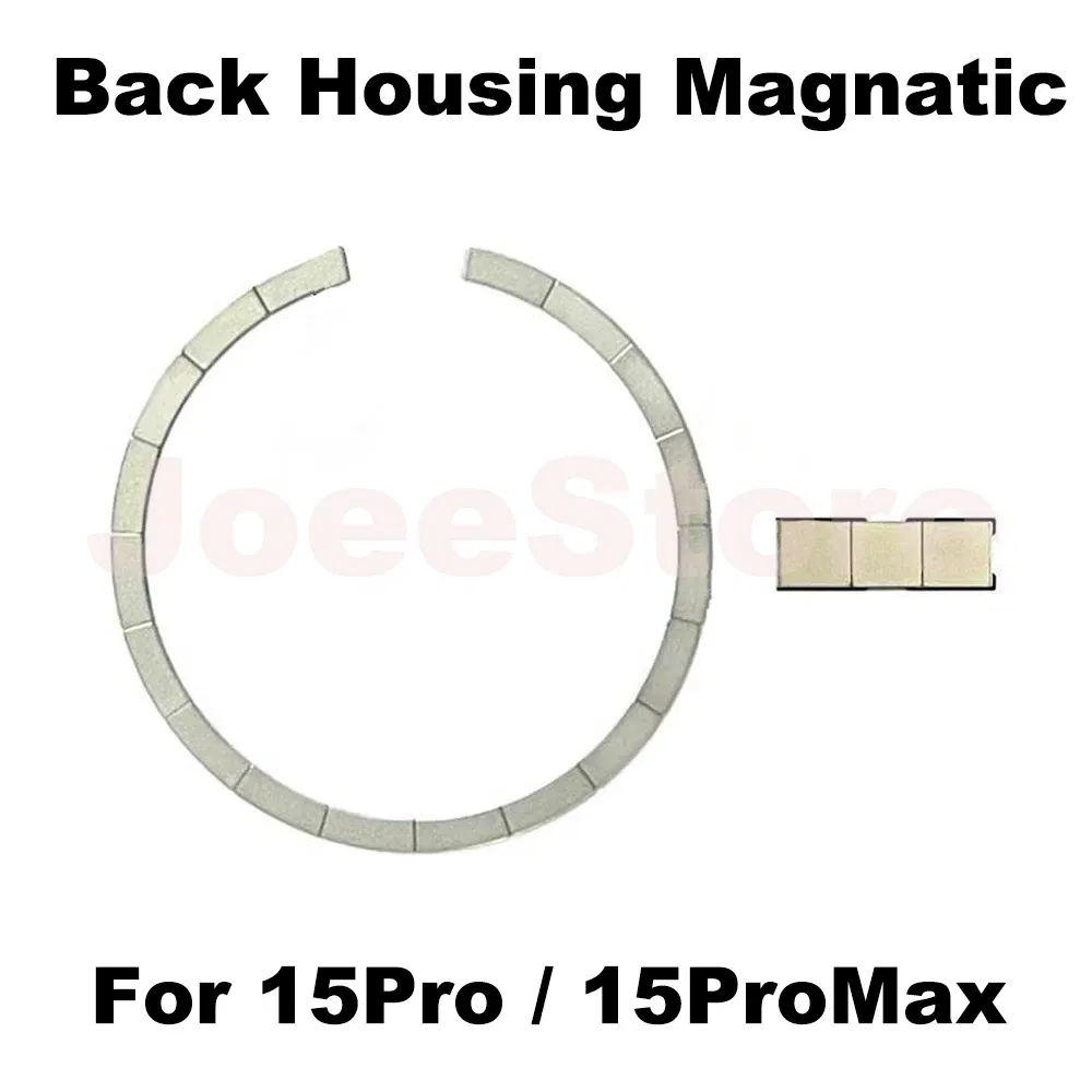 Color: Rose, Ships From: CHINA - 2pcs Magsafe Magnetic Metal Ring For iPhone 15 12 13 14 Pro Max Mini Plus Back Housing Glass Wireless Charging Magnet Repair