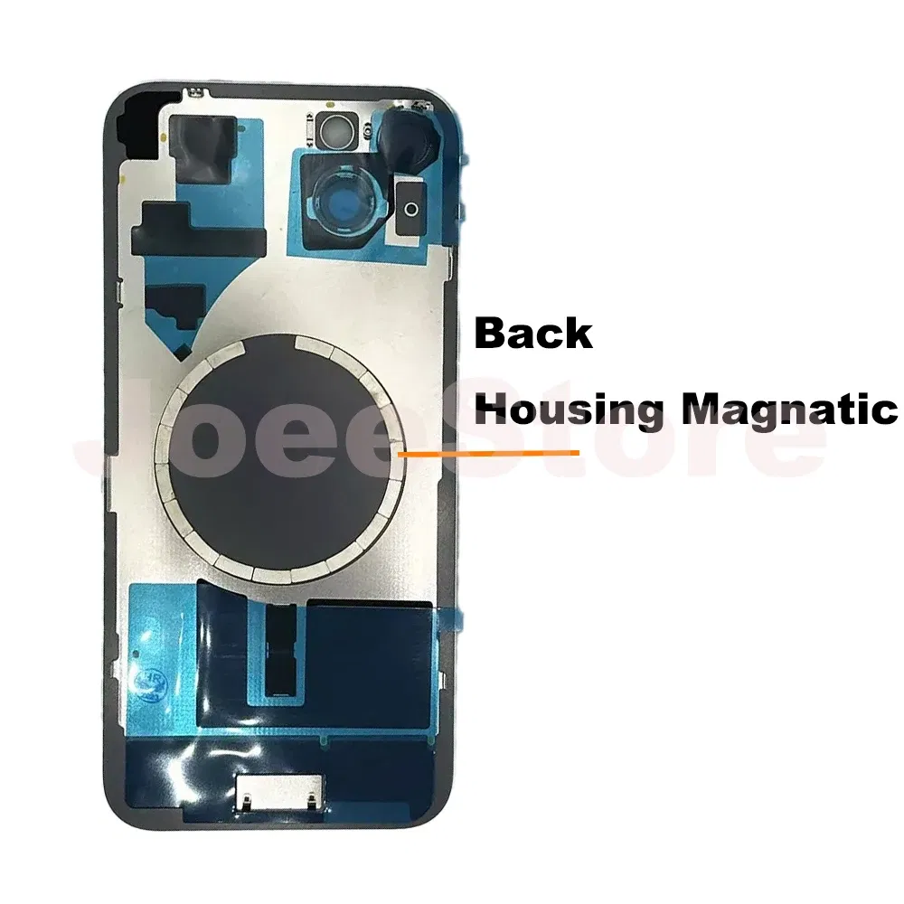 Color: Rose, Ships From: CHINA - 2pcs Magsafe Magnetic Metal Ring For iPhone 15 12 13 14 Pro Max Mini Plus Back Housing Glass Wireless Charging Magnet Repair