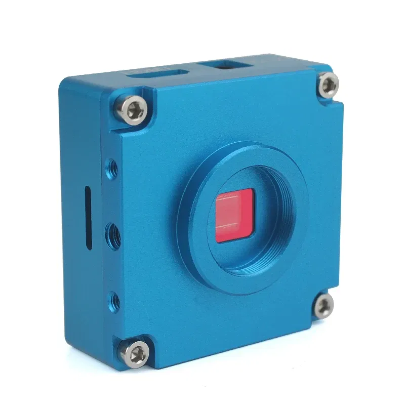 Color: Gold - SONY 48MP 4K 1080P HDMI USB Digital Video Monocular Microscope Camera 130 Zoom C-Mount Lens For Phone PCB Soldering Repair Tools