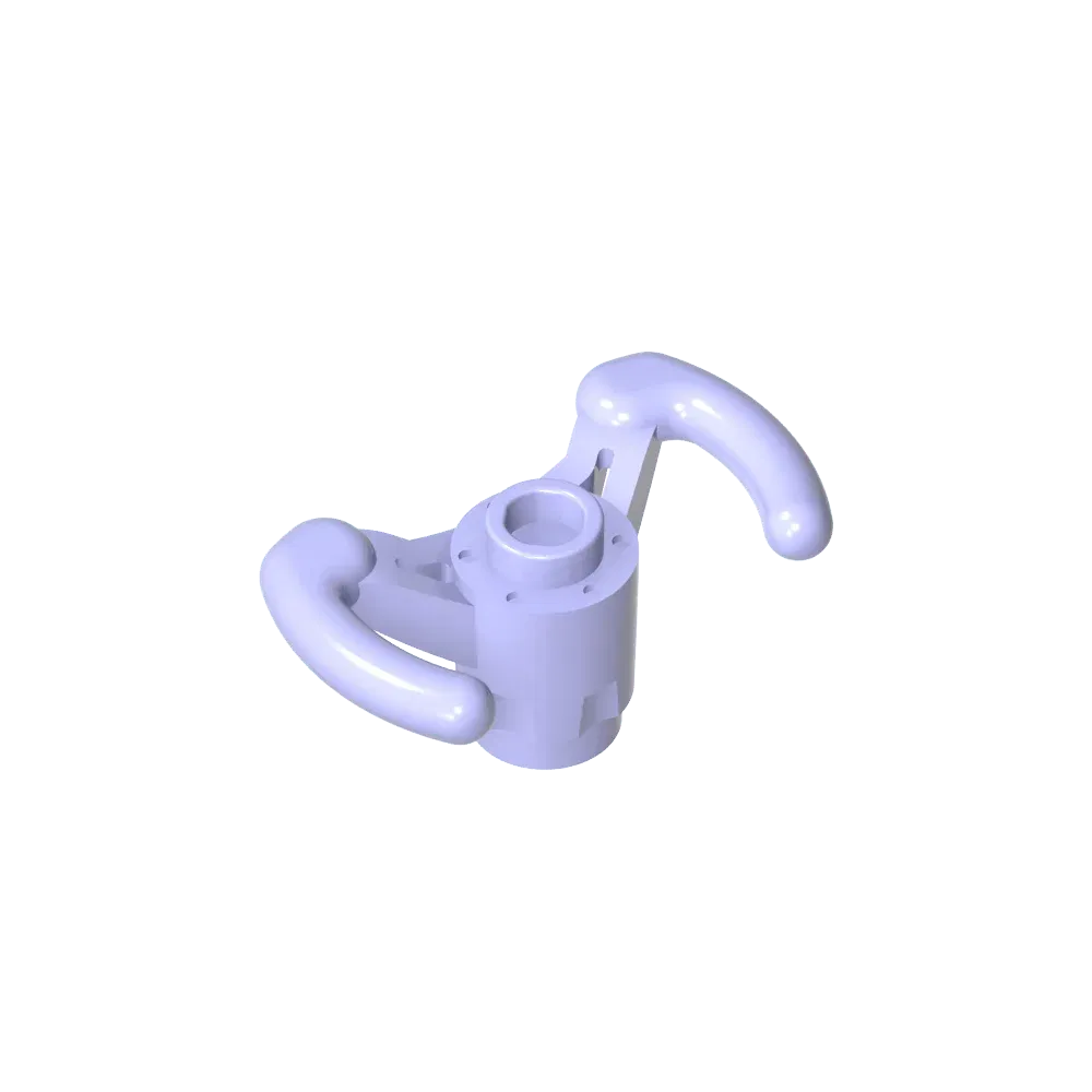 Color: WHITE - Gobricks GDS-M304 Technical, Steering Wheel Pilot's Yoke compatible with lego 18352 Assembles Building Blocks children's toys