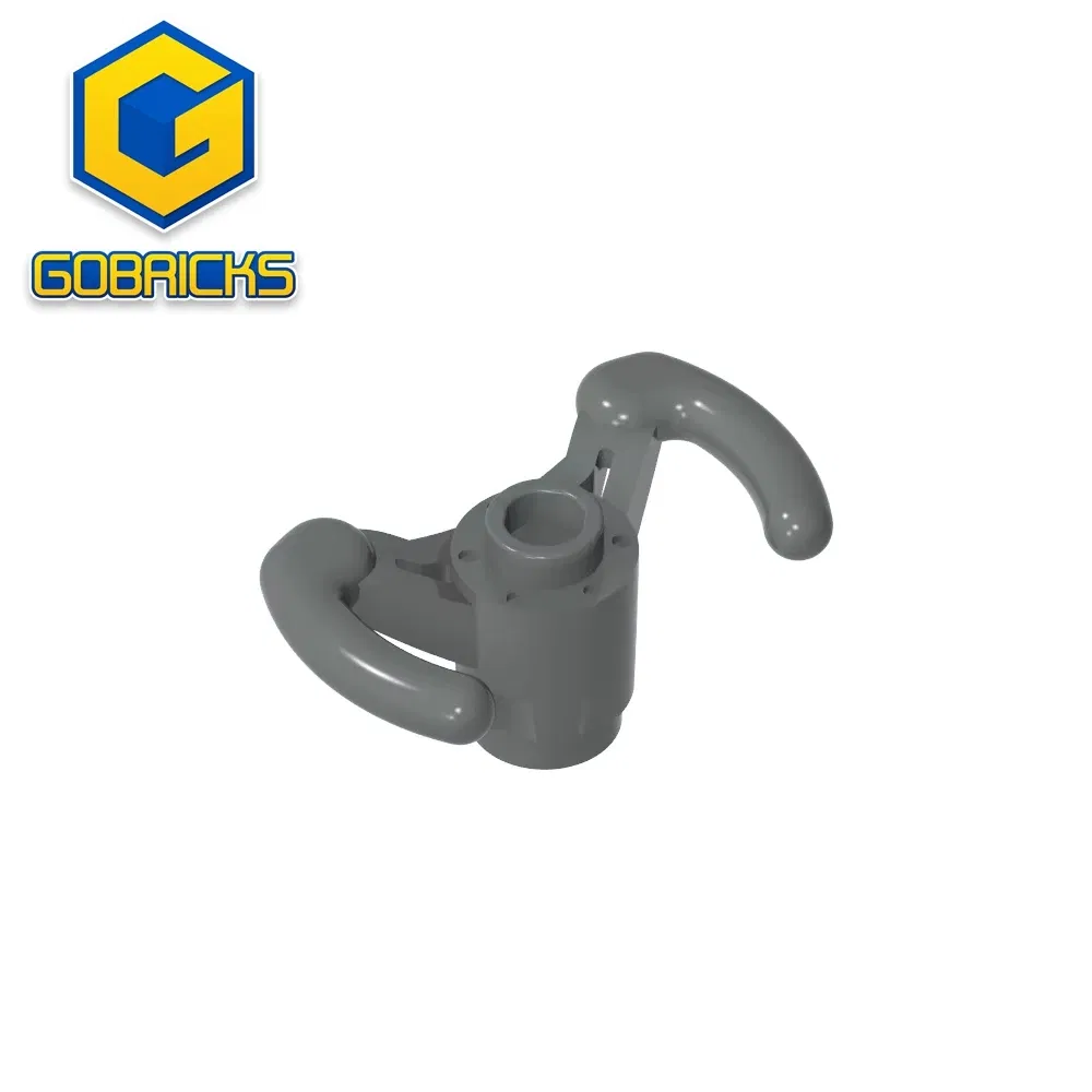 Color: WHITE - Gobricks GDS-M304 Technical, Steering Wheel Pilot's Yoke compatible with lego 18352 Assembles Building Blocks children's toys