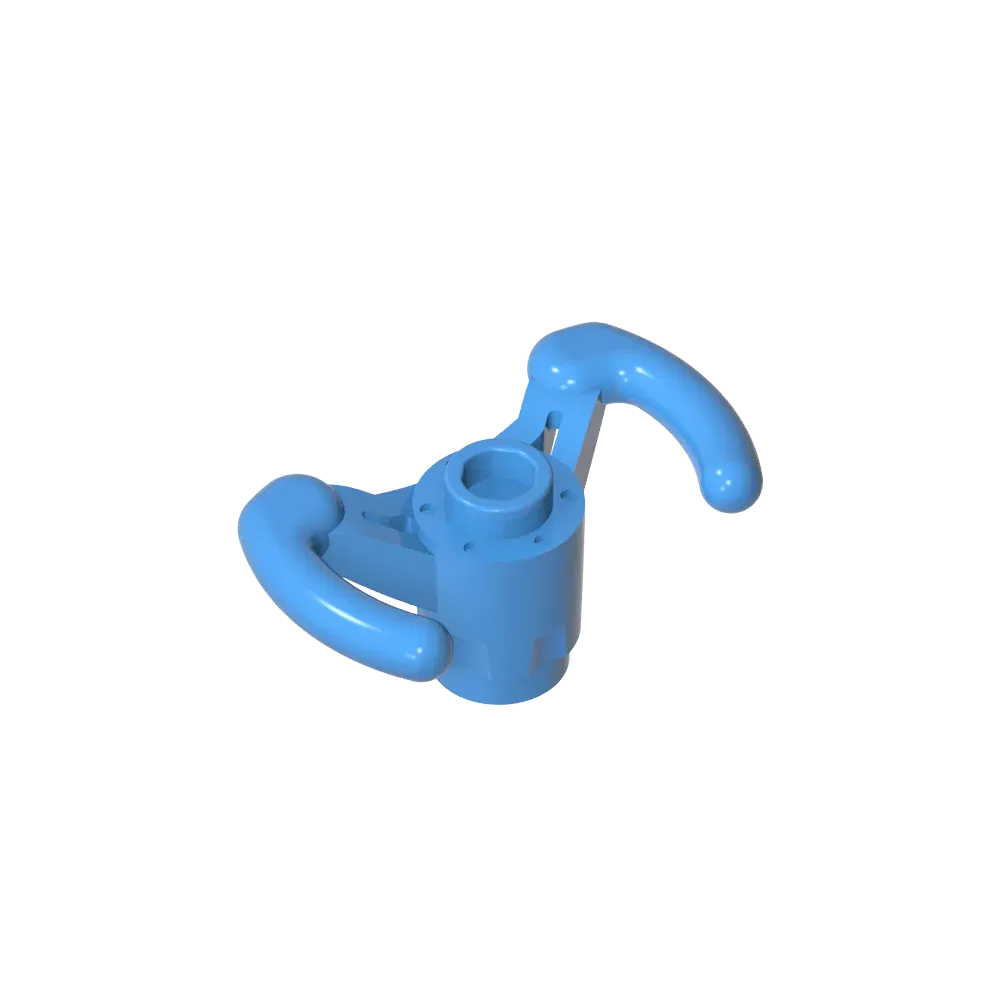 Color: WHITE - Gobricks GDS-M304 Technical, Steering Wheel Pilot's Yoke compatible with lego 18352 Assembles Building Blocks children's toys