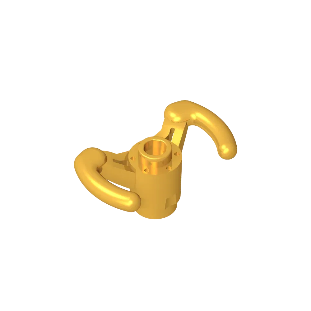 Color: WHITE - Gobricks GDS-M304 Technical, Steering Wheel Pilot's Yoke compatible with lego 18352 Assembles Building Blocks children's toys