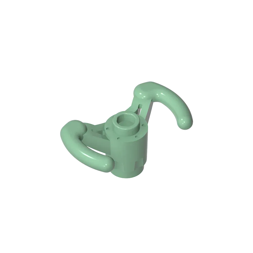 Color: WHITE - Gobricks GDS-M304 Technical, Steering Wheel Pilot's Yoke compatible with lego 18352 Assembles Building Blocks children's toys