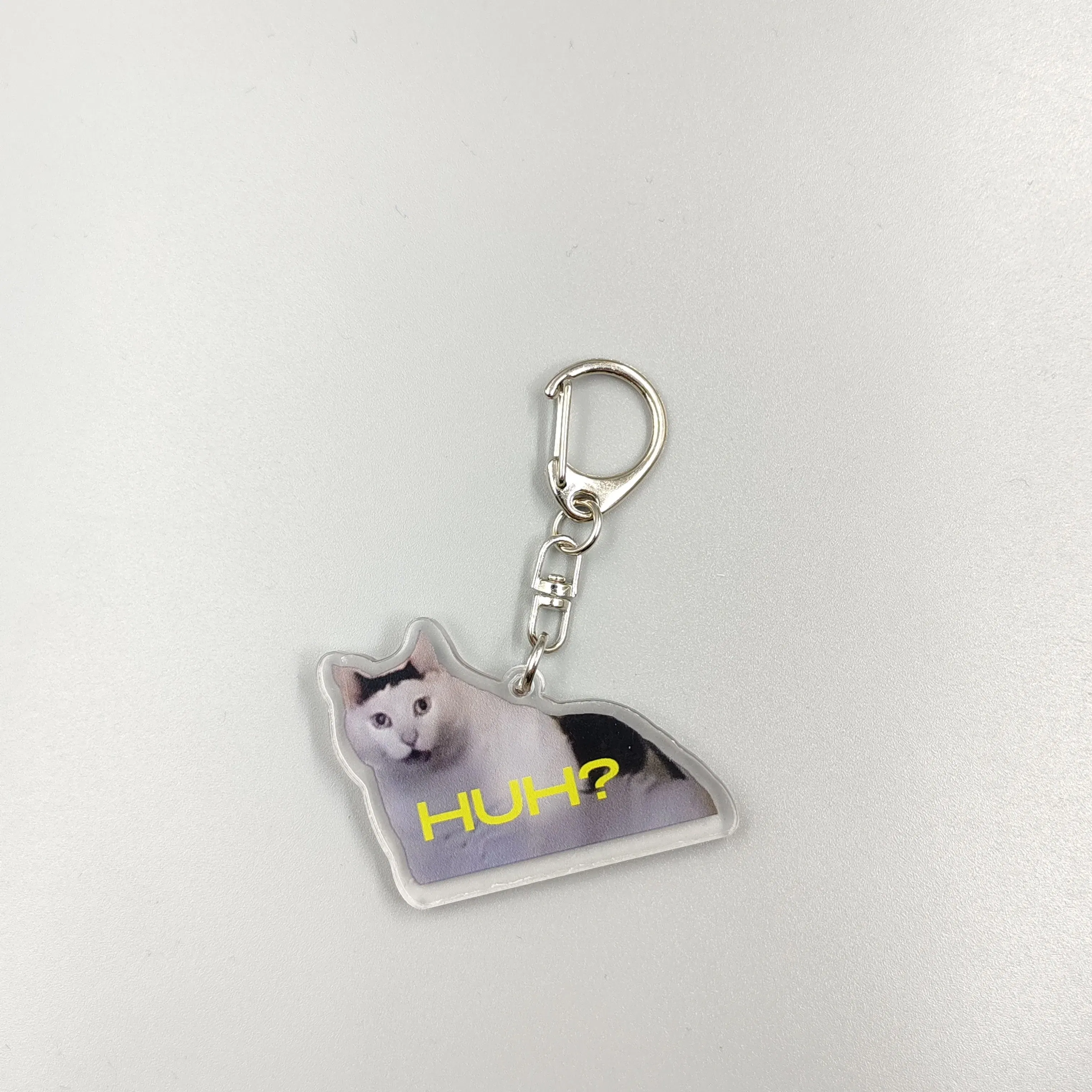 Color: Black, Size: 6 cm - Viral Video Memes Series Of Keychains -huh Cat Confused Shocked Cat,cat Crunching, Also Known As crunchy Cat, cat Crunching, c