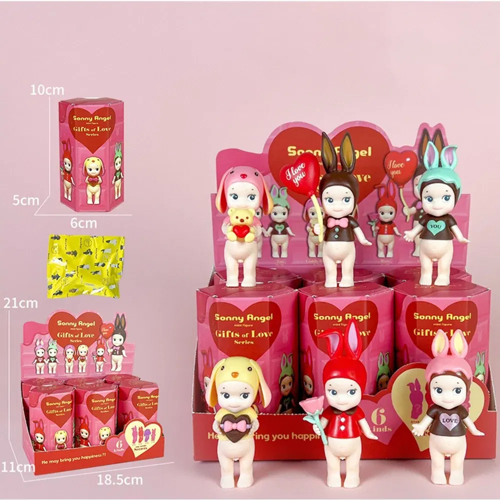 Color: Red - Angel Good Luck Standing posture Sunny Angel Doll Blind Box Hot Selling Trendy Play Handmade Car Cake Ornament