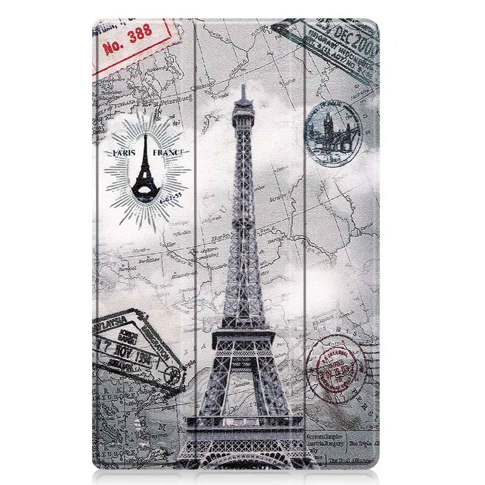 Color: WHITE, Size: Thirteen, Ships From: CHINA - For Lenovo Tab M10 HD 2nd Gen Case TB-X306F X306X Tri-Fold Stand Wake/Sleep Magnetic Protective Shell  PU Leather Tablet Cover