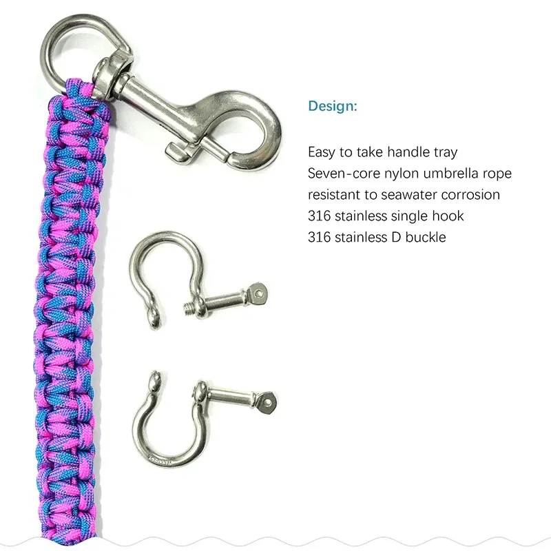 Body Color: Beige - Scuba Diving Handle Rope Lanyard Strap Carrier  Gopro Sony Canon Nikon Camera Housing Case Light Holder Underwater Photography