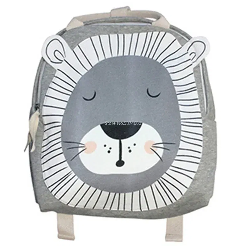 Color: Orange - Children Backpack Toddler Kids School Backpack for Baby Kids Cute School Bag Boy Girl Light Bag Rabbit Butterfly Lion Bag