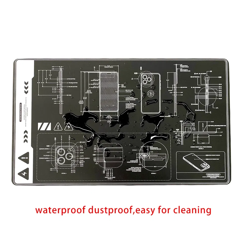 Anti Static Waterproof Soft Pad Flexible Dustproof High Temperature Resistant insulation Silicone Mat for Mobile Phone Repair