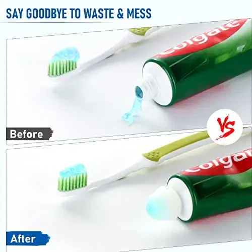 Color Name: Blue - 1x  Save time,Self-Closing Toothpaste Caps,Toothpaste Squeezers Cap Keeps Toothpaste No Mess or Waste ,Toothpaste Lid Dispenser