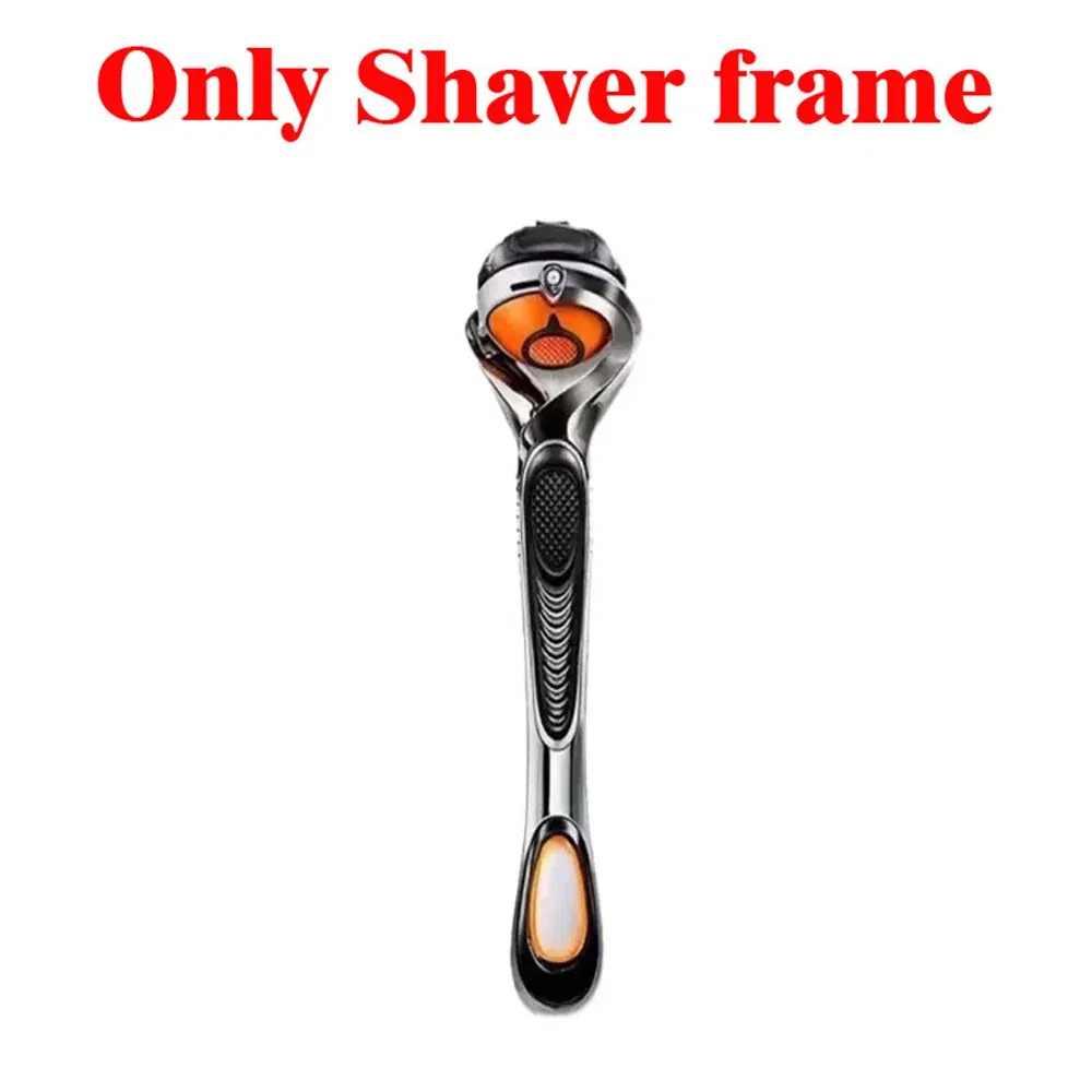 Color: Gold - KVIFO High Quality 5-ply Razor Manual Shaving Blades Men Face Shaving Razor Replacement Cutter Heads & Razor Holders Sets