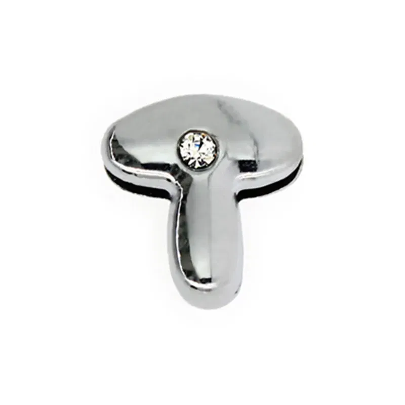 Color: Light Pink - 8mm Fat Slide Letters Charms Bracelet Women Jewelry Making 1pc Slide Alphabet A-Z DIY Wristband Belt Keychain Pet Collar