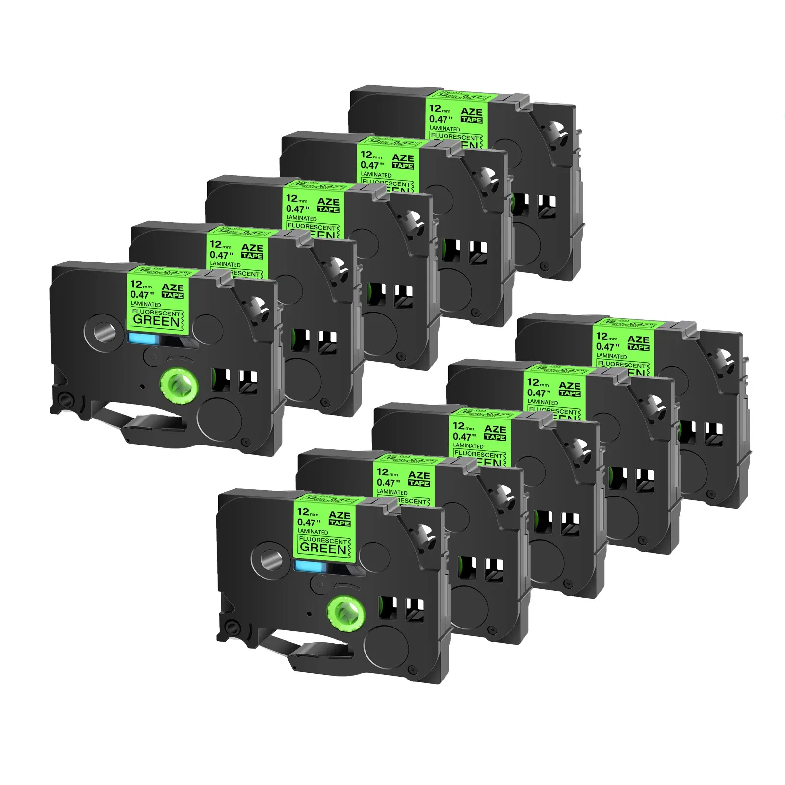 Color: Dark Khaki, Width: 24mm - Greencycle 10PK TZe 231 Label cassettes Compatible for Brother Ptouch Printer Black on white Label tape 6mm 9mm 12mm 18mm 24mm
