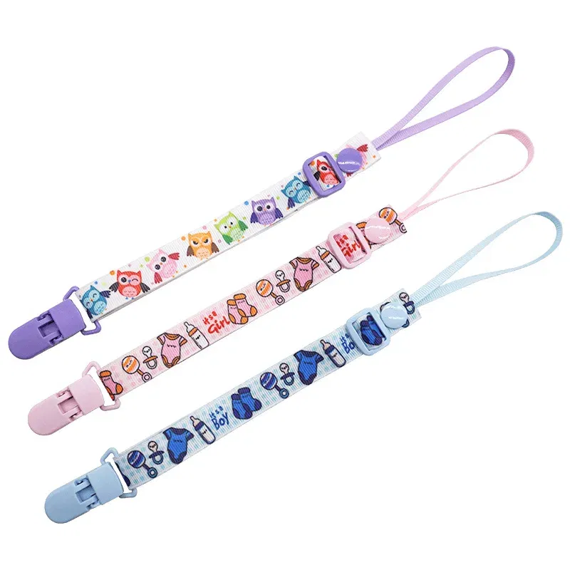Color: Chocolate, Ships From: CHINA - 1pcs Adjust Baby Pacifier Clip Chain Ribbon Dummy Holder Chupetas Soother Pacifier Clips Strap Nipple Holder for Infant Feeding