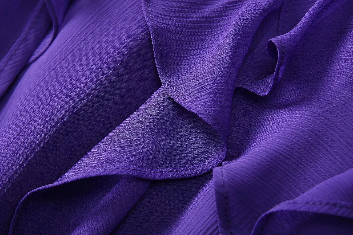 Color: Blue, Size: M, Ships From: CHINA - SEQINYY Elegant Midi Dress Summer Spring New Fashion Design Women Runway Short Sleeve Ruffles Cascading High Street Casual