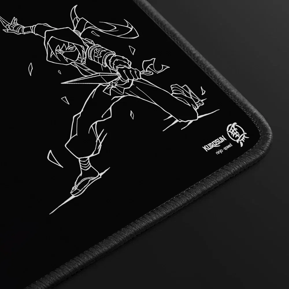 Color: WHITE, Size: 40x30 cm - Gamer Professional Kurosun Samurai Gaming Mouse Pad Game Ultrafine Surface Balance Mouse Mat 45x40CM E-Sports Mousepad Desk Mat