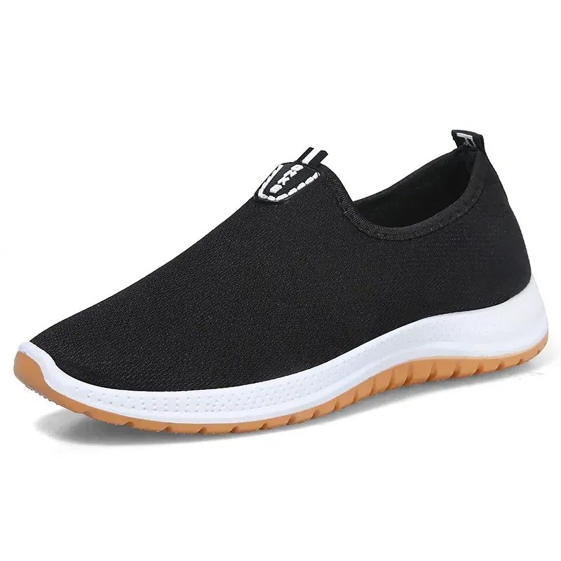 Color: black, Shoe Size: 41 - 2022 Leisure Sports Cloth Shoes Men's Mesh Breathable Soft Sole Running Shoes
