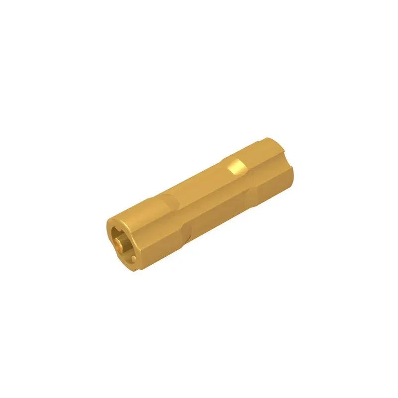 Color: tan - Gobricks GDS-1145  Technical, Axle Connector 3L compatible with lego 26287 children's DIY Educational Building Blocks Technical