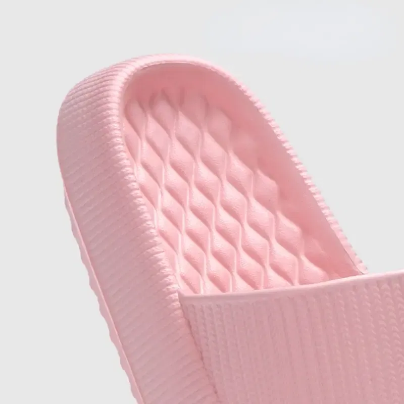 Shoe Size: 40, Color: WHITE - New EVA House Anti-Skid Slipper for Women and Men, 4CM Thick Sole and Cloud-Like Feeling