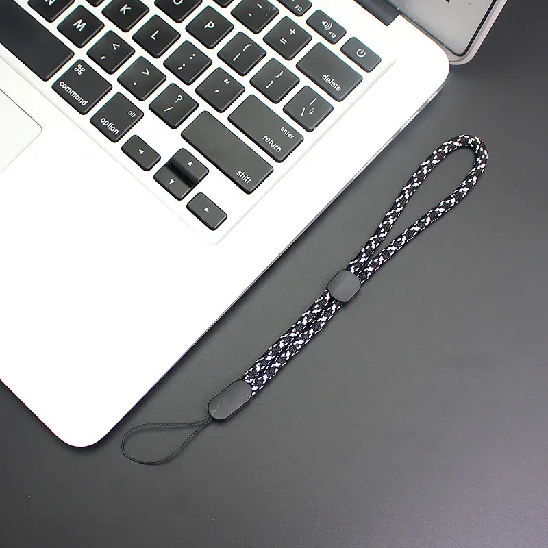 Color: Silver / Gray - Adjustable Hand Wrist Lanyard Strap String for Mobile Phone Keys Keychains USB Flash Drives U Disk Camera Anti-lost Lanyard