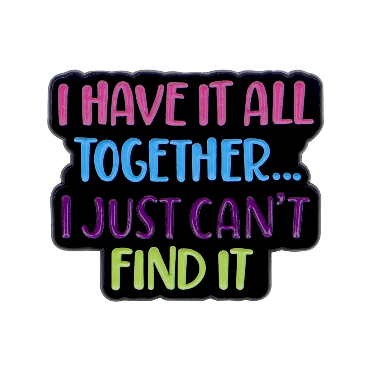 Metal color: Light Yellow Color - Cartoon Duck Possum Quotation Lapel Pins for Backpack Metal Enamel Pin Brooch on Clothes Men Women Badges Accessories Gift