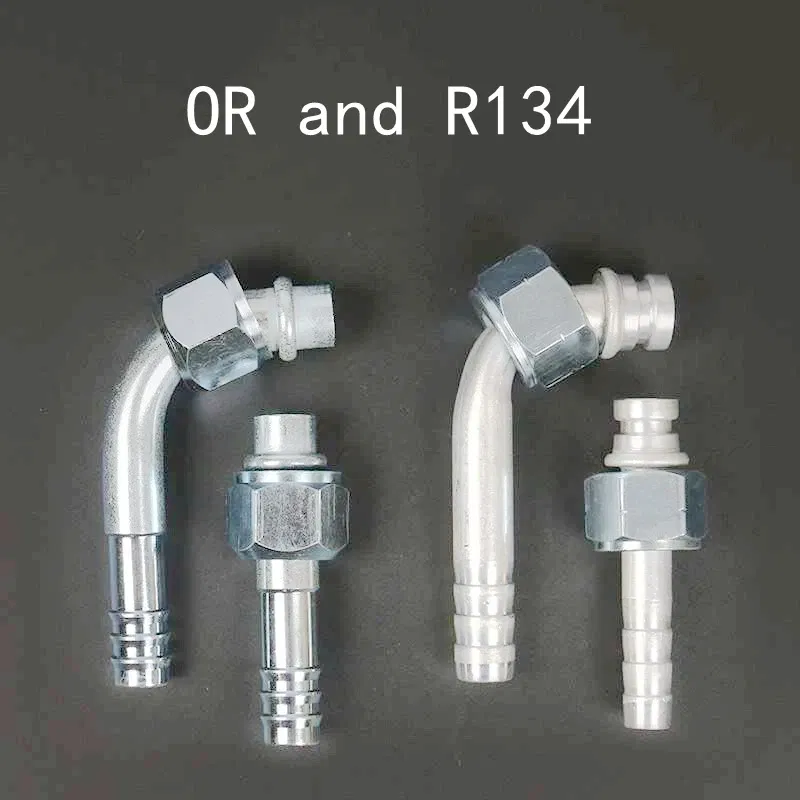 Color Name: Brown - Automotive air conditioning general pipe aluminum joints,aluminum fitting OR 3/8 1/2 5/8,Air conditioning aluminum joint R134A